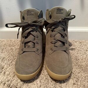 Sorel Olive High-Top Sneakers